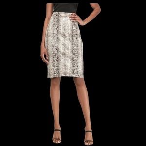 Express snakeskin pencil skirt